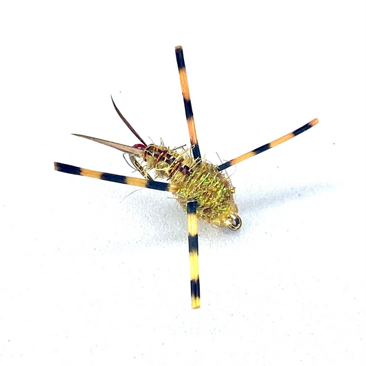 Golden Hour Stone, Tungsten Bead