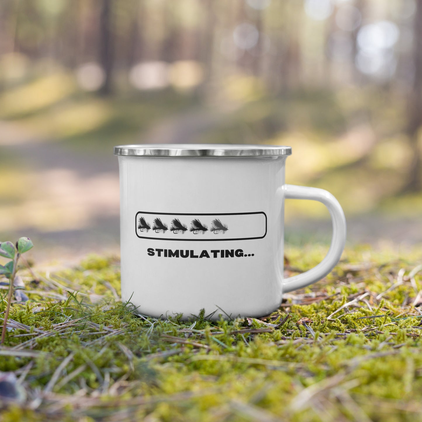 Stimulating Enamel Camp Mug